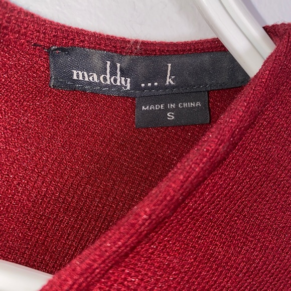 Maddy K Bonnie Wine Bodycon Dress XS - Picture 4 of 5